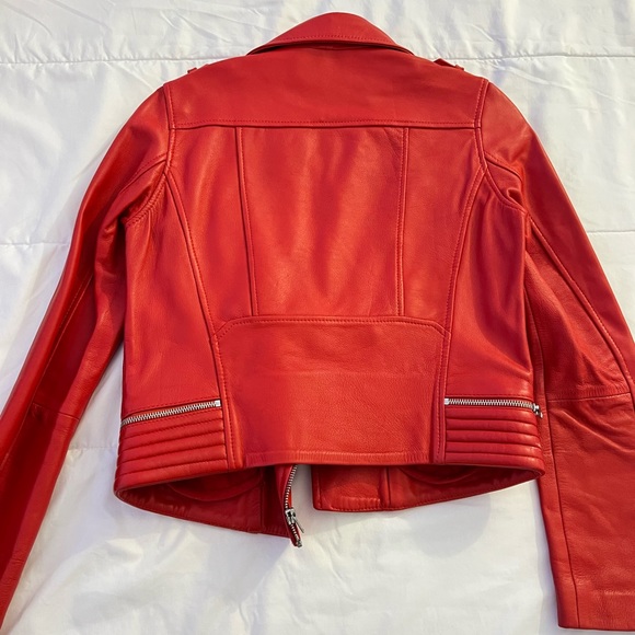 Maje Basalt Leather Motorcycle Jacket - Picture 6 of 8